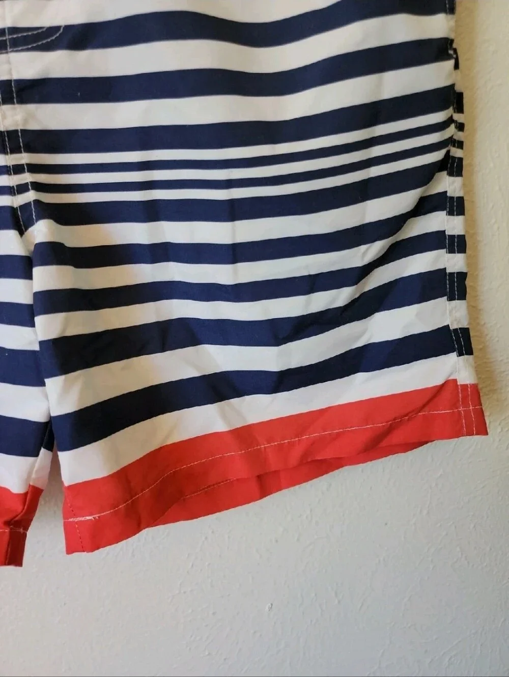 ASOS Men's Striped Navy & White Swim Shorts SZ 36
